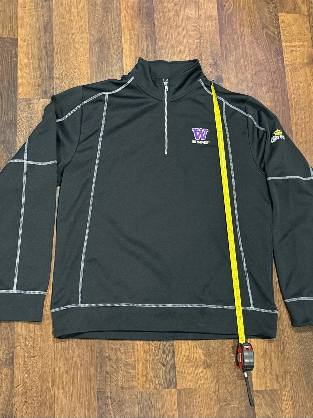Men’s UW Washington Huskies Clique 1/4 zip pullover (size Large)